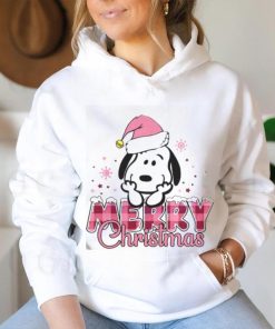 Cute Snoopy Peanut Santa Merry Christmas Shirt