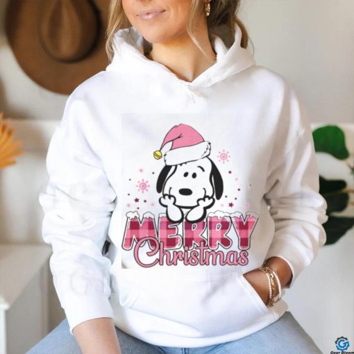 Cute Snoopy Peanut Santa Merry Christmas Shirt