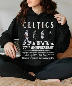 Celtics 77th Anniversary 1946 – 2023 Thank You For The Memories T Shirt