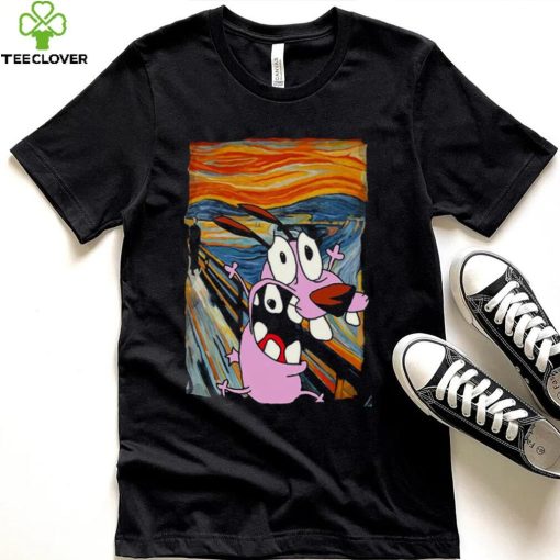 Courage The Cowardly Dog The Scream Cartoon Art T Shirt