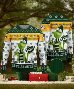 Grinch Green Bay Packers Ugly Christmas Sweater Xmas 3D Printed Christmas Sweater Gift