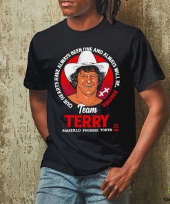 Terry Funk Team Terry our hearts have always been one and always will be forever Amarillo Phoenix Tokyo logo hoodie, sweater, longsleeve, shirt v-neck, t-shirt