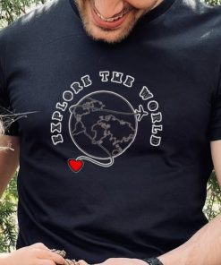 Explore the World heart Planet shirt 1 Explore the World heart Planet shirt