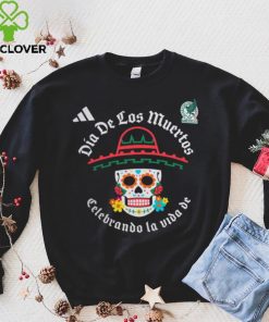 adidas Adult Mexico 2024 Day of the Dead Skull Black Shirt