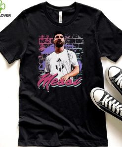 adidas Adult Miami Messi Mural Black T Shirt