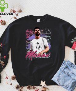 adidas Adult Miami Messi Mural Black T Shirt