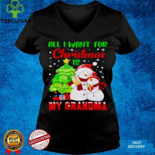 all I want for Christmas is my Grandma hoodie, sweater, longsleeve, shirt v-neck, t-shirt