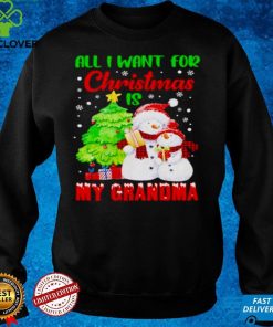 all I want for Christmas is my Grandma hoodie, sweater, longsleeve, shirt v-neck, t-shirt