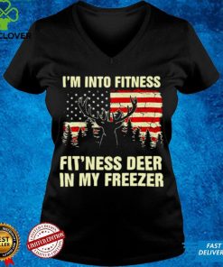 american Flag Iam Into Fitness Fitness Deer In My Freezer Vintage Shirt