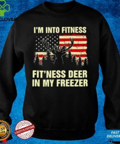 american Flag Iam Into Fitness Fitness Deer In My Freezer Vintage Shirt