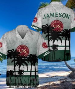 ameson Irish Whiskey Palm Tree All Over Print Aloha Summer Beach Hawaiian Shirt