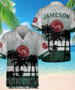 ameson Irish Whiskey Palm Tree All Over Print Aloha Summer Beach Hawaiian Shirt