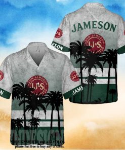 ameson Irish Whiskey Palm Tree All Over Print Aloha Summer Beach Hawaiian Shirt