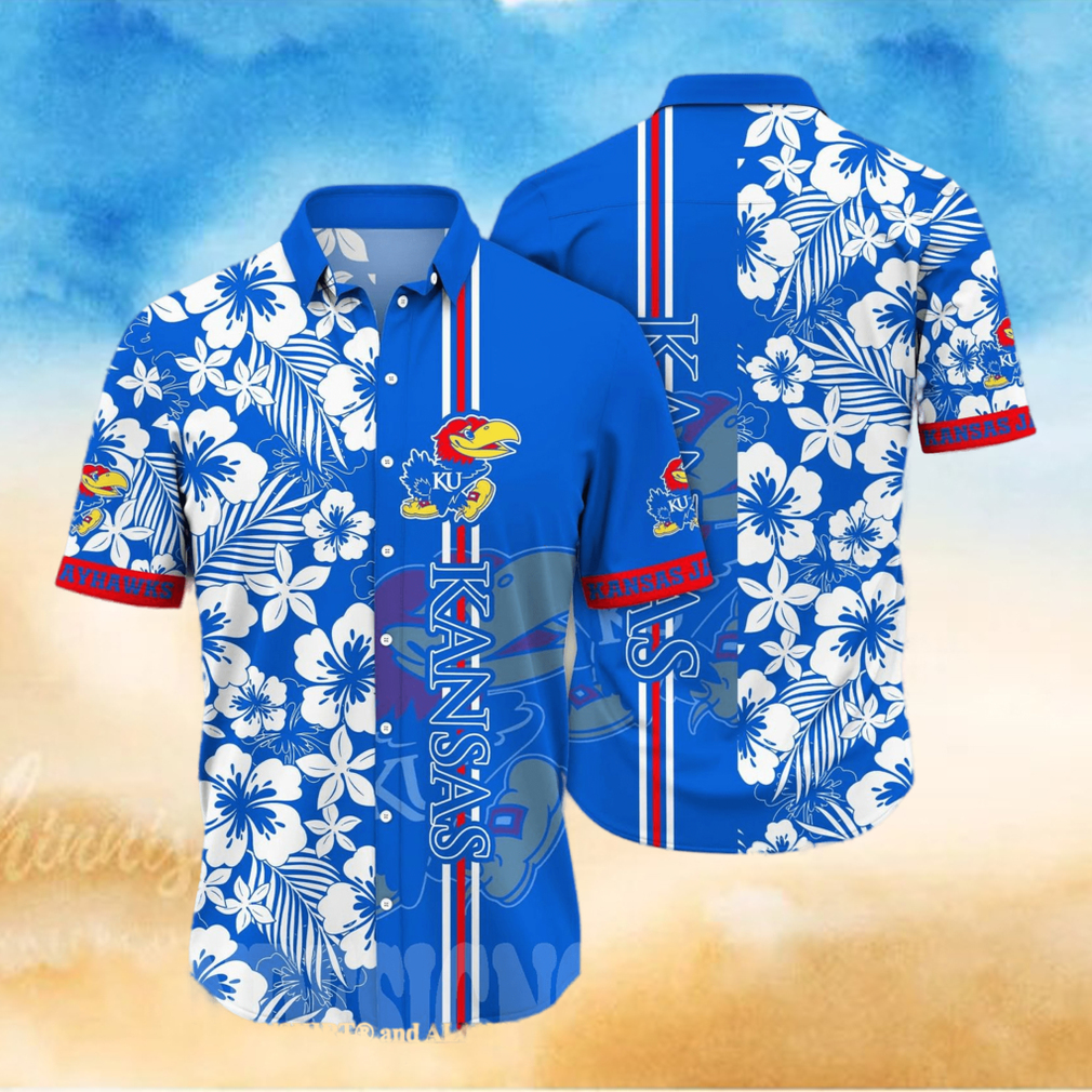 ansas Jayhawks NCAA Flower 3D All Over Printed Hawaiian Shirt ansas Jayhawks NCAA Flower 3D All Over Printed Hawaiian Shirt
