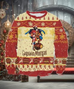 aptain Morgan 3d Print Winter Christmas Ugly Wool Knitted Sweater