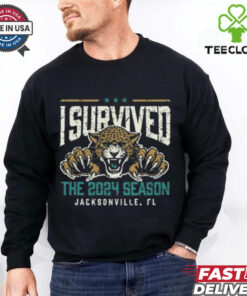Ash Henry I Survived The 2024 Season Jacksonville, FL Shirt featuring a playful design commemorating the 2024 season, perfect for Jacksonville fans celebrating the ups and downs of the football year.