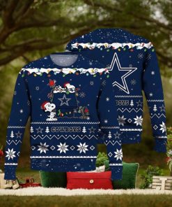 Dallas Cowboys Ugly Sweater Snoopy Night Ugly Christmas Sweater 3D Printed Men And Women Holiday Gift