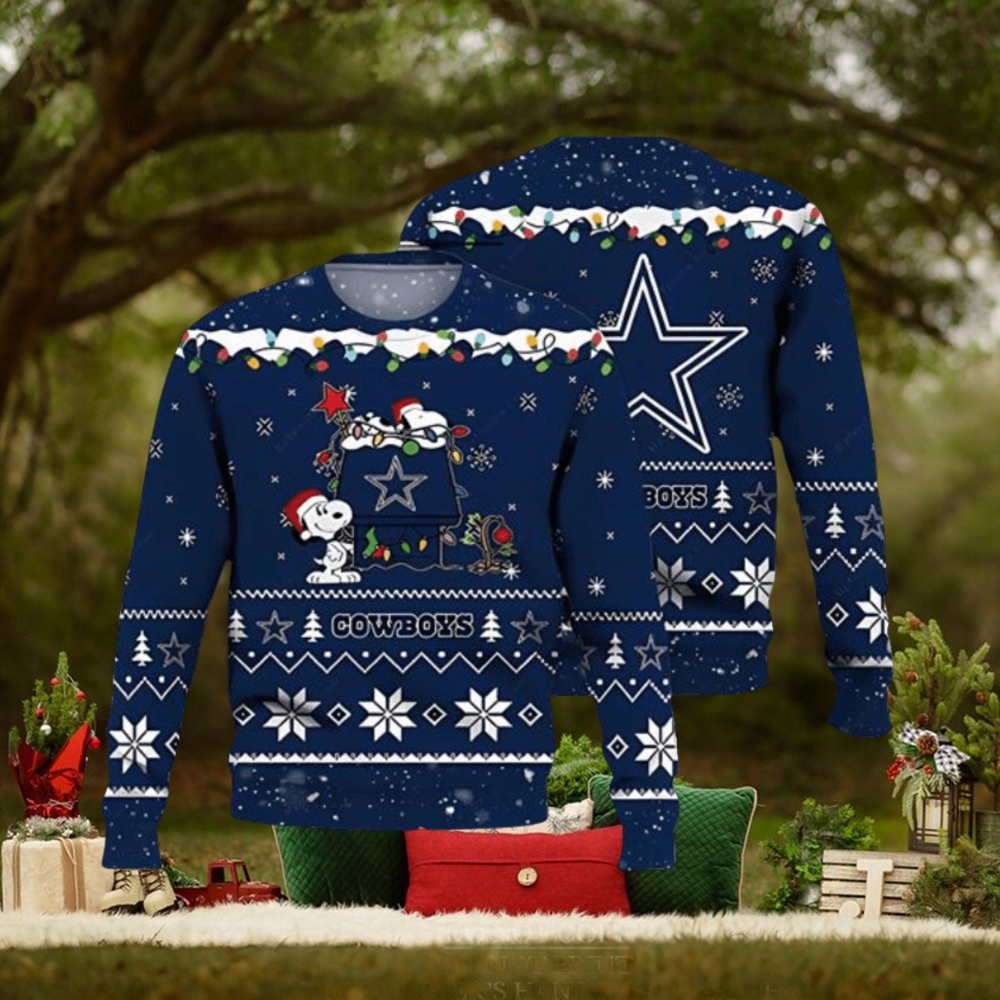 Dallas Cowboys Ugly Sweater Snoopy Night Ugly Christmas Sweater 3D Printed Men And Women Holiday Gift Dallas Cowboys Ugly Sweater Snoopy Night Ugly Christmas Sweater 3D Printed Men And Women Holiday Gift