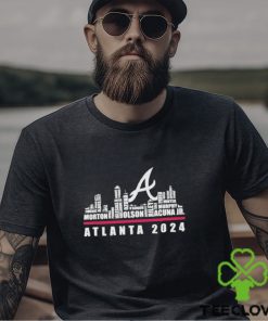 atlanta Braves Baseball Team All Stars Name Skyline 2024 T Shirt