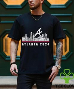 atlanta Braves Baseball Team All Stars Name Skyline 2024 T Shirt