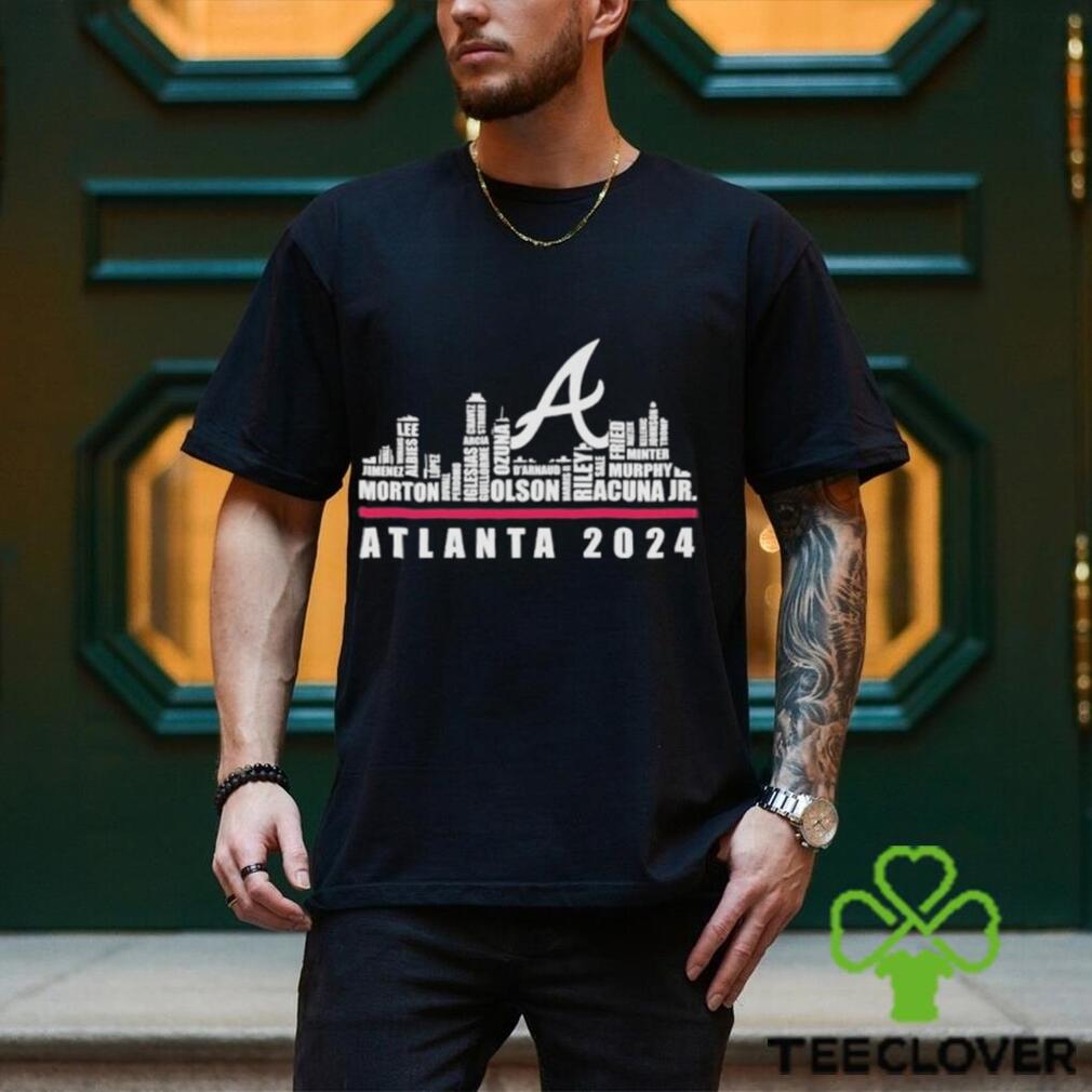 atlanta Braves Baseball Team All Stars Name Skyline 2024 T Shirt atlanta Braves Baseball Team All Stars Name Skyline 2024 T Shirt