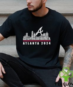 atlanta Braves Baseball Team All Stars Name Skyline 2024 T Shirt