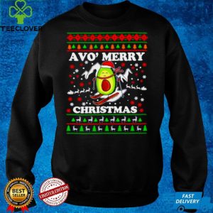 avocado Snow slide merry Christmas hoodie, sweater, longsleeve, shirt v-neck, t-shirt