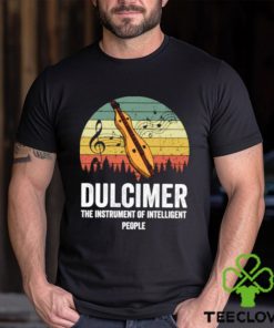 awesome dulcimer the instrument of interlligent people music vintage t shirt Unisex