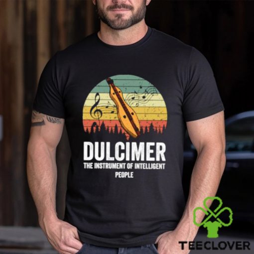 awesome dulcimer the instrument of interlligent people music vintage t shirt Unisex