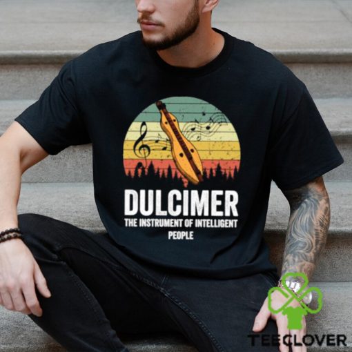 awesome dulcimer the instrument of interlligent people music vintage t shirt Unisex