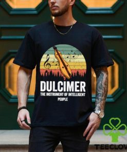 awesome dulcimer the instrument of interlligent people music vintage t shirt Unisex