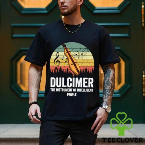 awesome dulcimer the instrument of interlligent people music vintage t shirt Unisex
