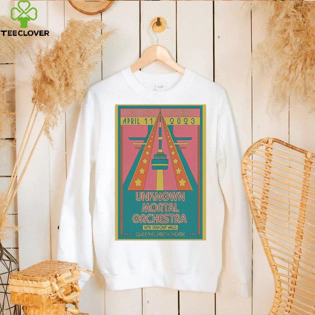 awesome unknown mortal orchestra april 11 2023 toronto ontario poster hoodie shirt awesome unknown mortal orchestra april 11 2023 toronto ontario poster hoodie shirt