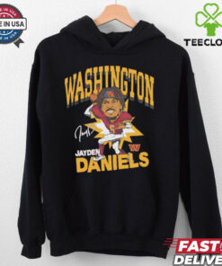 ayden Daniels Washington Commanders caricature signature shirt