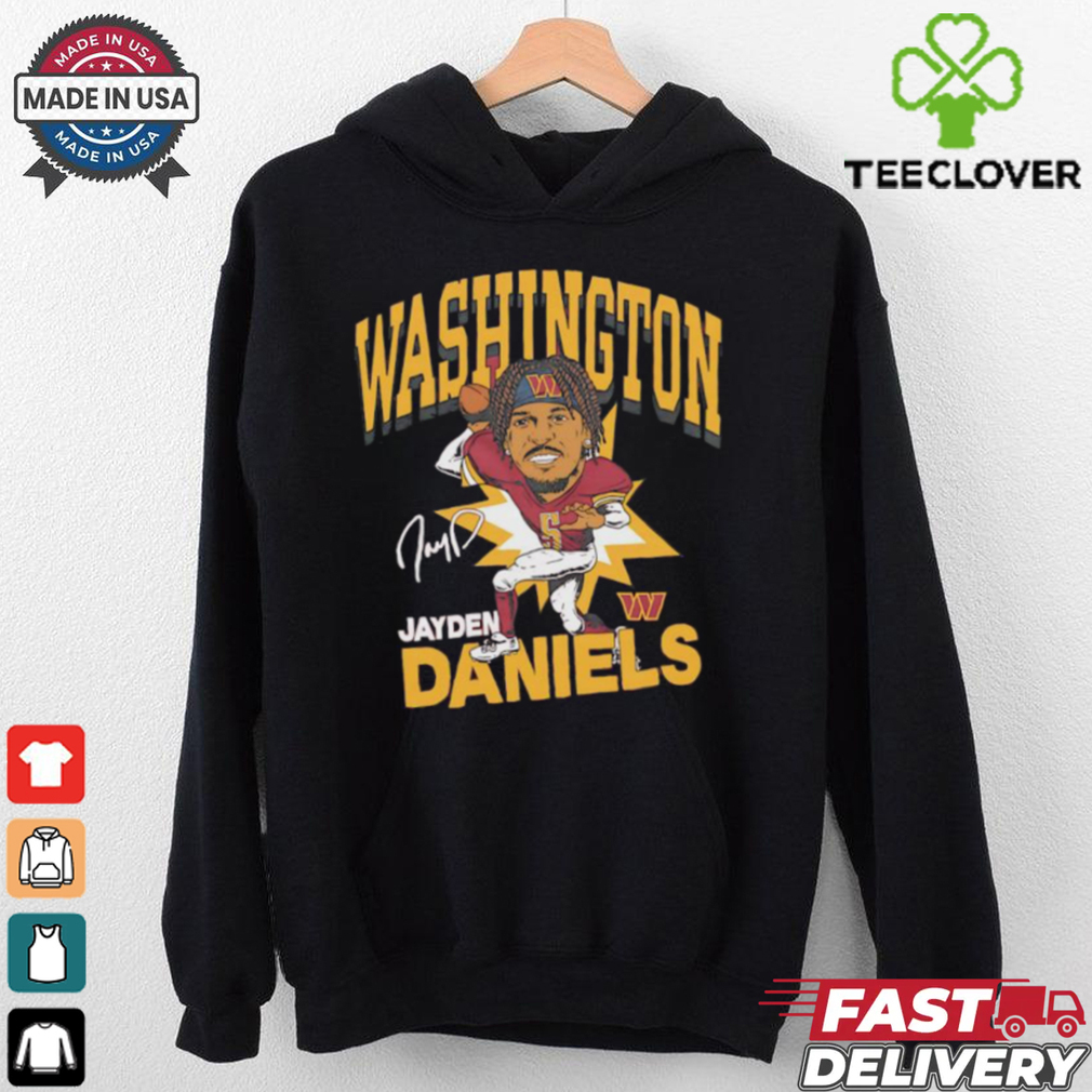 ayden Daniels Washington Commanders caricature signature shirt ayden Daniels Washington Commanders caricature signature shirt
