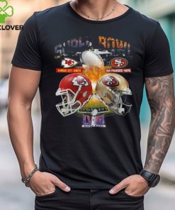 Kansas City Chiefs vs San Francisco 49Ers Super Bowl LVIII Champions Helmet Shirt