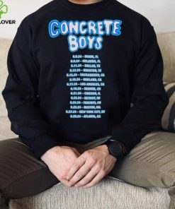 Official Concrete Boys Tour Dates Shirt
