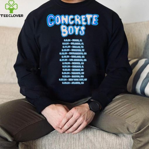 Official Concrete Boys Tour Dates Shirt