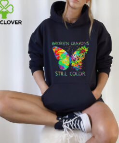 Butterfly broken crayons still color shirt