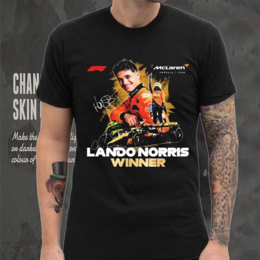 Mclaren Formula 1 Lando Norris Winner 2024 Signatures Shirt