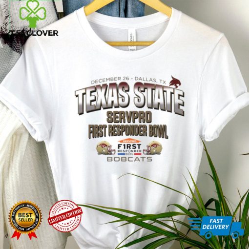 Texas State Bobcats 2023 Servpro First Responder Bowl Bound logo t hoodie, sweater, longsleeve, shirt v-neck, t-shirt