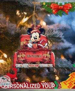 Iowa State Cyclones Mickey Mouse Ornament Personalized Your Name Sport Home Decor