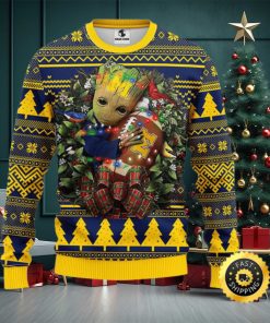 NFL Michigan Wolverines Groot Hug Christmas Ugly Sweater