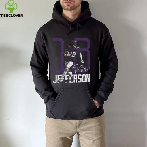 Justin Jefferson Minnesota Wide Receiver Bold Number Signature Shirt
