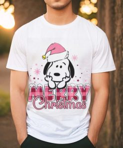 Cute Snoopy Peanut Santa Merry Christmas Shirt