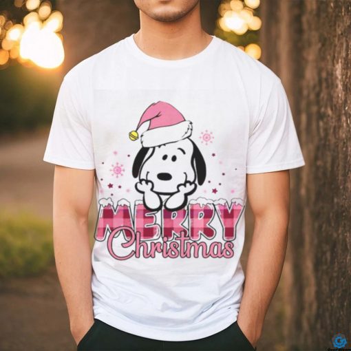 Cute Snoopy Peanut Santa Merry Christmas Shirt