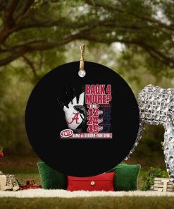 back 3 more 2023 bama vs auburn iron bowl ornament Circle 1 back 3 more 2023 bama vs auburn iron bowl ornament Circle