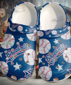 Baseball In Sky Shoes Crocs For Batter Funny Baseball League Custom Shoes Crocs