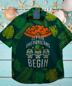 begin lucky leprechaun st patrick day hawaiian shirt