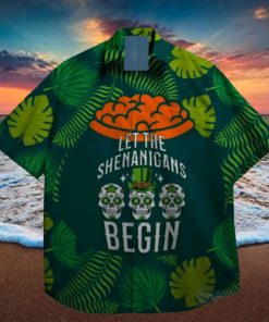 begin lucky leprechaun st patrick day hawaiian shirt